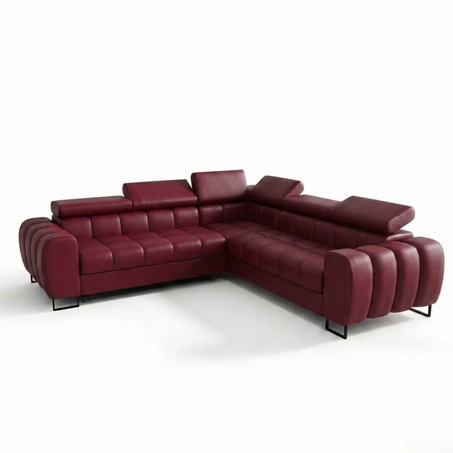 LÆDER ASPER MAX HJØRNESOFA 260x260 CM