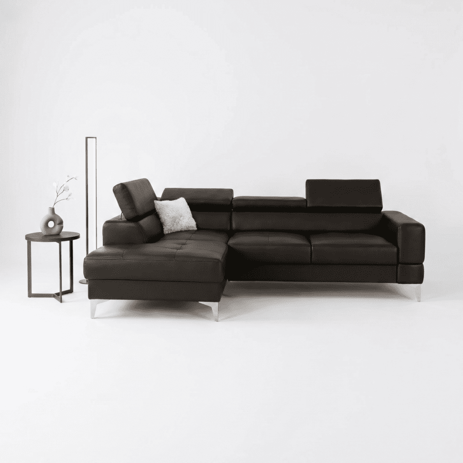 LÆDER TUTSEPI MINI HJØRNESOFA 170x250 CM