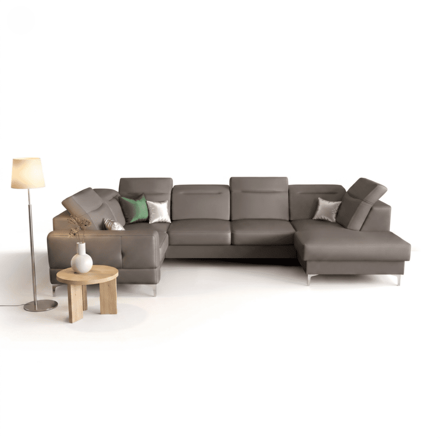 LÆDER MALI MAX 2 HJØRNESOFA 180x350x182 CM