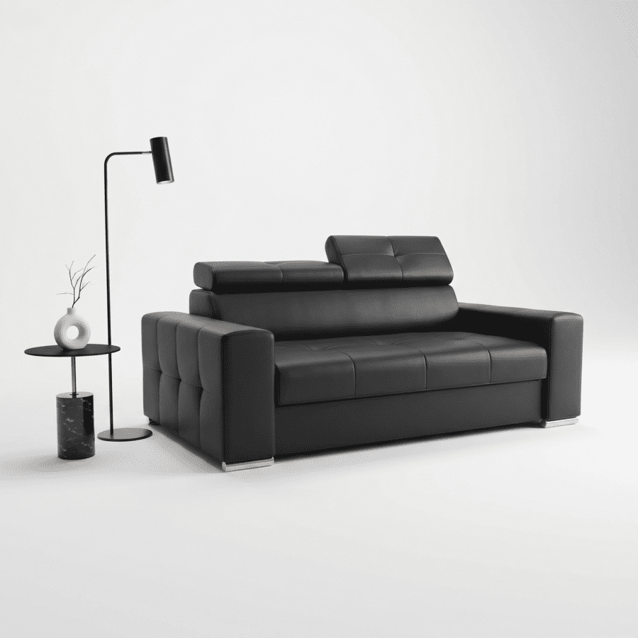 LÆDER MARGOT 2 TO-PERS. SOFA, 195 CM