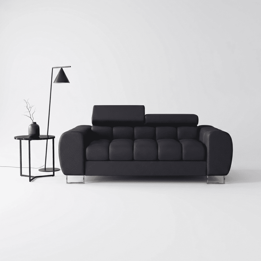 LÆDER ASPER 2 2-personers SOFA 195 CM