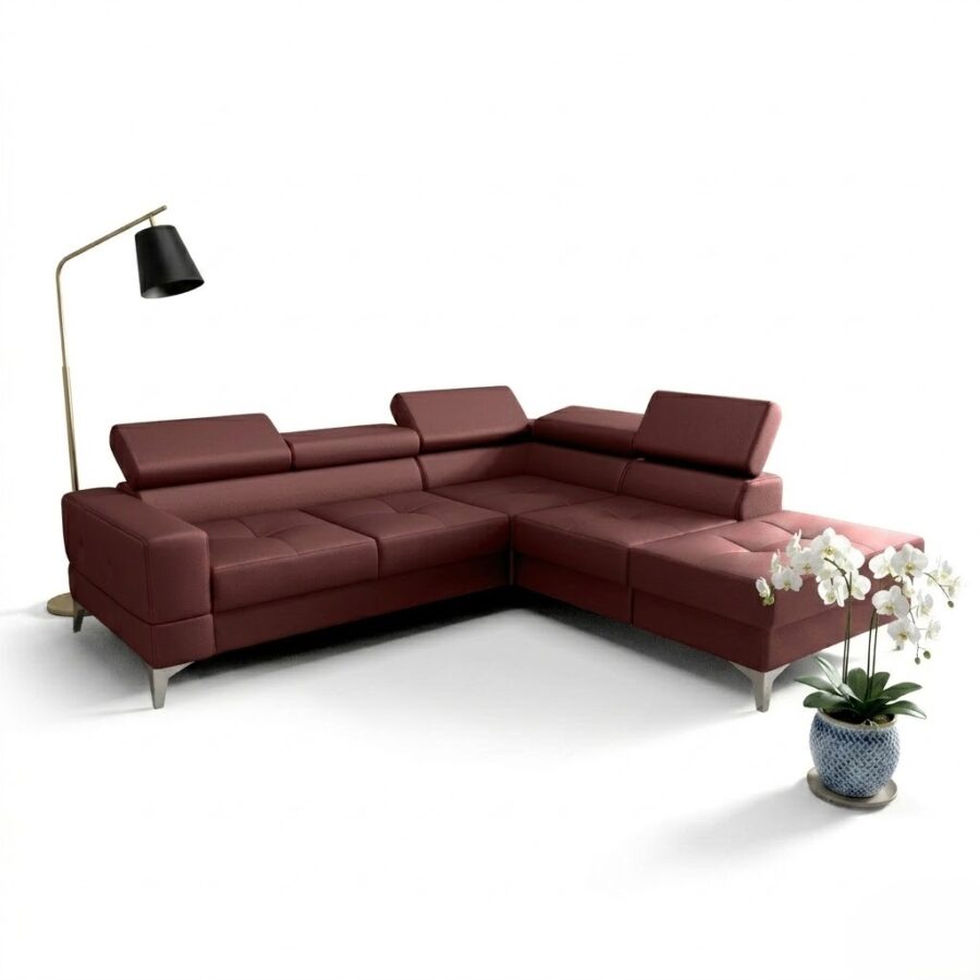 LÆDER TUTSEPI 2 HJØRNESOFA 250x230