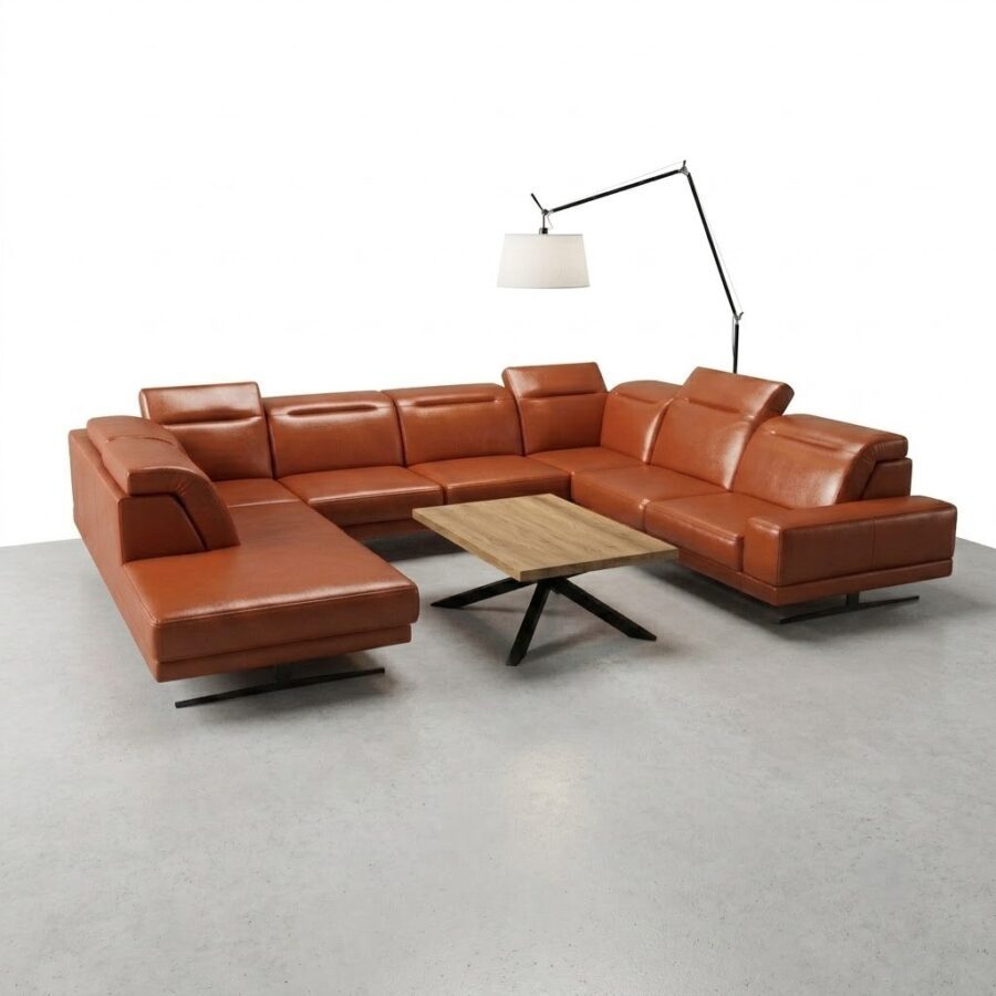 LÆDER FIORELLI MAX 1 HJØRNESOFA 220x350x265