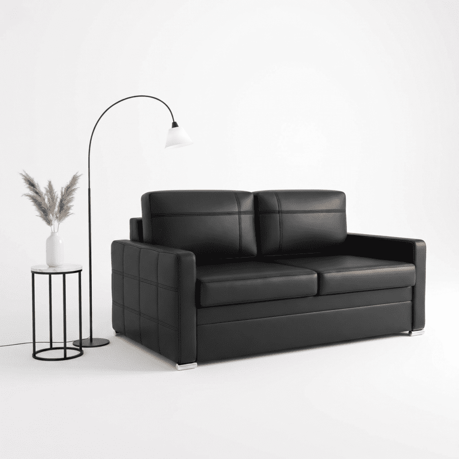 🚀 STRAKS FORSENDELSE 3-10 DAGE AVICI 3 167 CM ÆGTE LÆDER AMERICANA-SOFA MED SOVEFUNKTION K-70